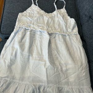 Joie Blue and White Striped Kids Dress